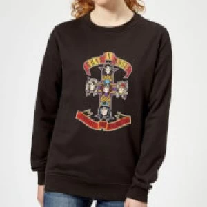 image of Guns N Roses Appetite For Destruction Womens Sweatshirt - Black