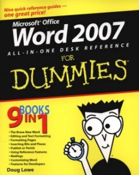 Image of Word 2007 All In One Desk Reference for Dummies by Doug Lowe Book