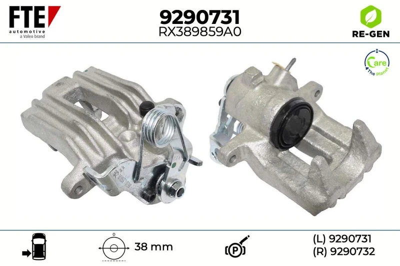Image of Brake caliper FTE 9290731