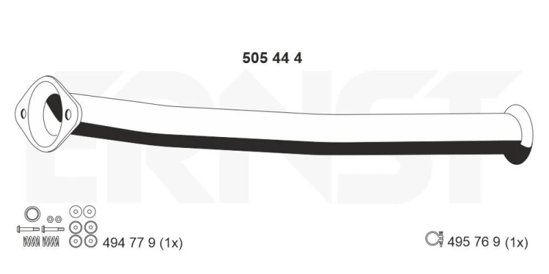 Image of Exhaust Pipe ERNST 505444