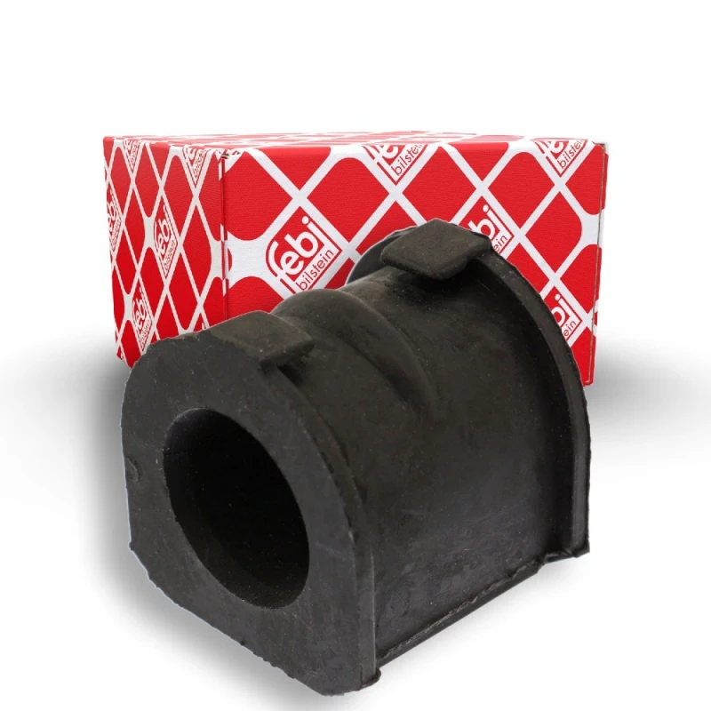Image of FEBI BILSTEIN 43312 Stabilizer Bushes Front Axle Right, Rubber Rubber Anti-roll Bar Bush Kit (1334)