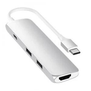 Image of Satechi Type-C Multi-Port Adapter Aluminium Silver