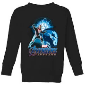 image of Avengers: Endgame Iron Man Suit Kids Sweatshirt - Black - 11-12 Years