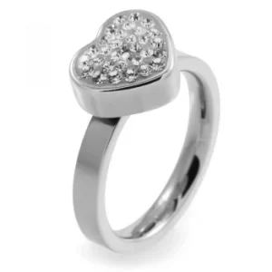 image of Ladies Folli Follie Stainless Steel Size N Bling Chic Ring