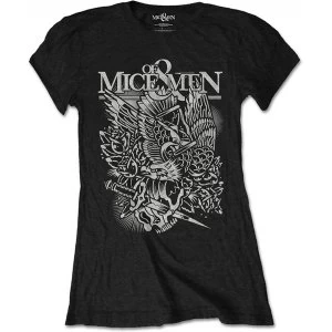 Image of Of Mice & Men Eagle Ladies Small T-Shirt - Black