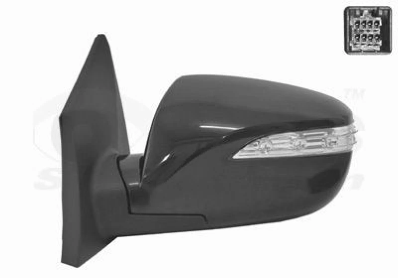 Image of VAN WEZEL Wing mirror VAN WEZEL 8257817