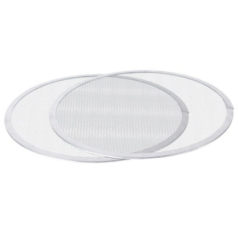 Image of Argon Tableware Pizza Screens - 14" (36Cm) - Non-Stick Metal Aluminium Pizza Trays Round Oven Cooking Baking Pan - Set Of 2