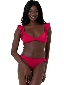 DORINA Minori Brazilian Bikini Brief - Red, Size 10, Women