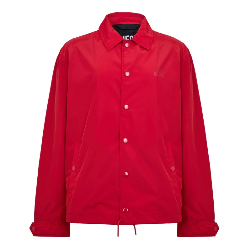 Image of Diesel Mens Coal Print Bomber Jacket Red male S