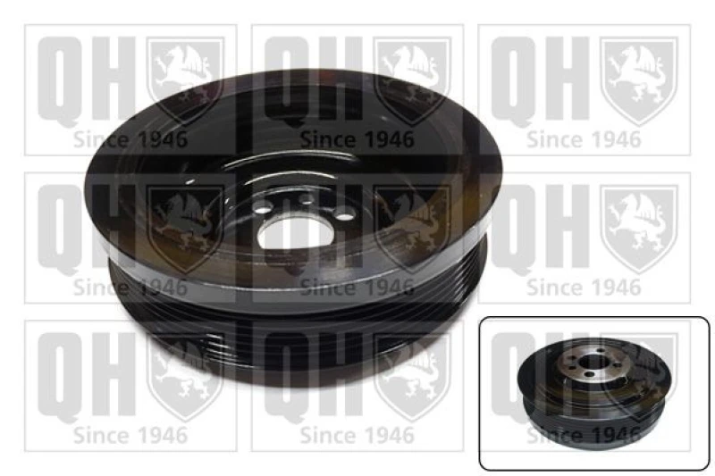 Image of QUINTON HAZELL Crankshaft pulley QUINTON HAZELL QCD29