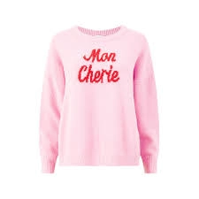 image of Yumi Pink Knitted Jumper - S