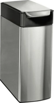 Image of simplehuman 40 Litre Slim Top Touch Bar Bin Black