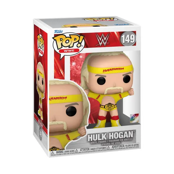 image of WWE Hulk Hogan Vinyl Figurine 149 Funko Pop! multicolour