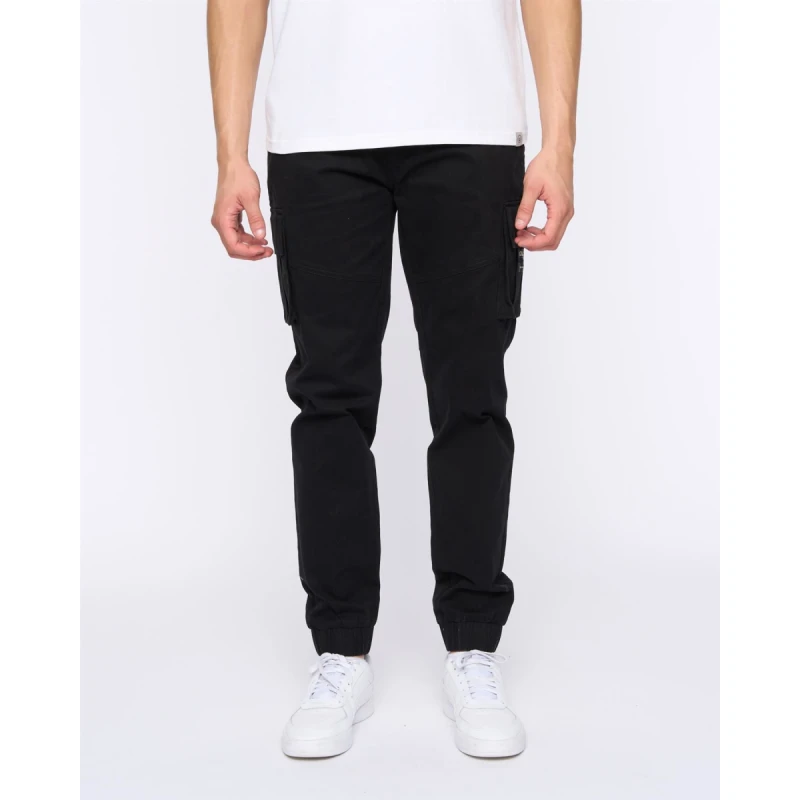 Image of Duck and Cover Chemmer Woven Jog Pants Black - W32 L32