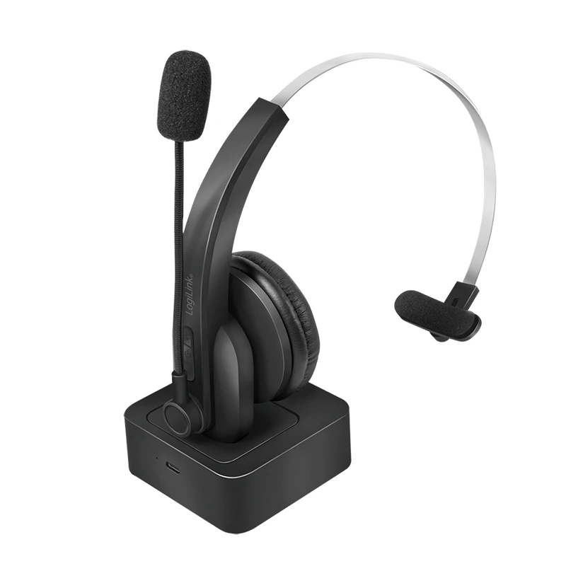 Image of LogiLink BT0059 headphones/headset Wireless Head-band Office/Call cent