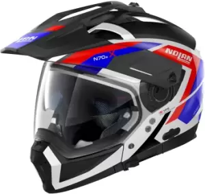 image of Nolan N70-2 X Grandes Alpes N-Com Helmet, black-red-blue, Size XL, black-red-blue, Size XL