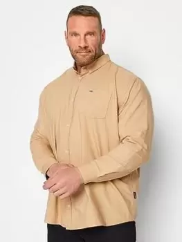 Image of BadRhino Long Sleeve Oxford Shirt - Brown, Size 2XL, Men