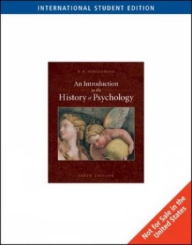 Image of An Introduction to the History of Psychology by B. Hergenhahn Paperback