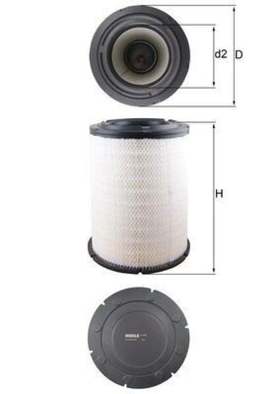 Image of Air filter MAHLE LX 4139