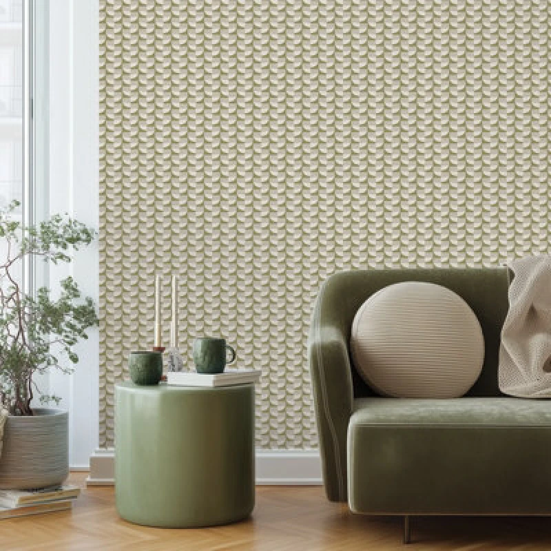 Image of Belgravia Decor Belgravia Decor Zambaiti Parati Marrakech Quadrant Geo Green Wallpaper Green