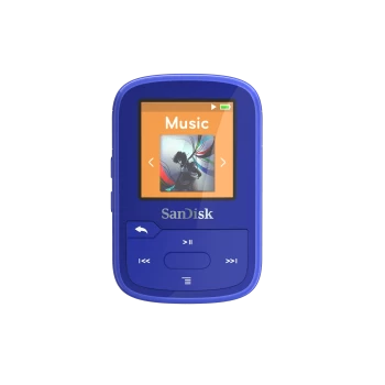 Image of SanDisk Clip Sport Plus 32GB, Blue - SDMX32-032G-E46B