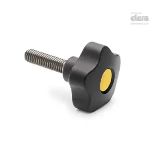 Image of ELESA Lobe knob-VCT.32-SST-p-M6x16-C3 Grey