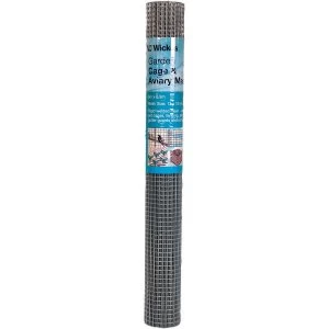 Image of Wickes 25mm Galvanised Garden Cage and Aviary Wire Mesh - 900mm x 6m