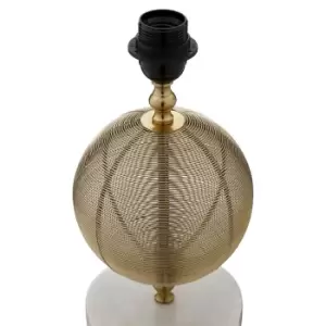 Image of Melora Round Gold Finish Table Lamp