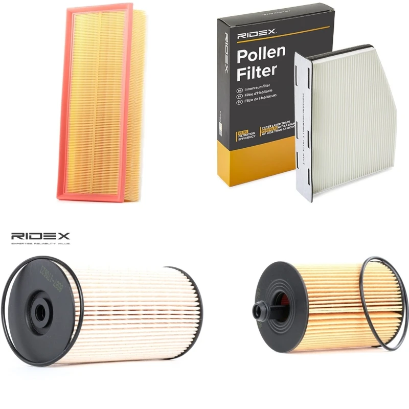 Image of RIDEX 4055F11227 Filter Set with gaskets/seals, with pre-filter Filter Set (4055)