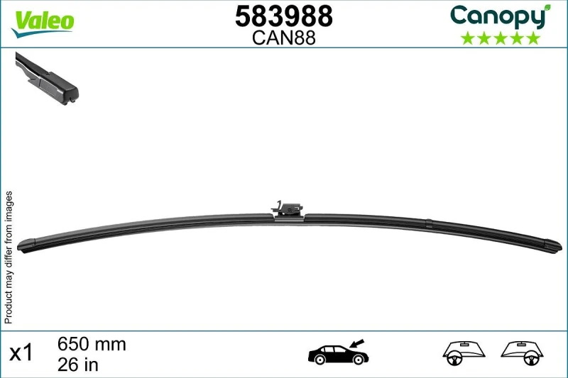 Image of Wiper blade VALEO 583988