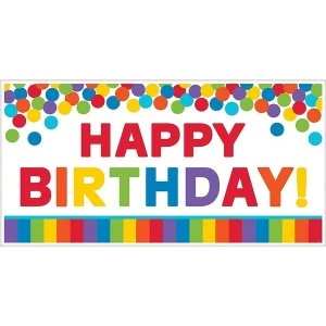 Image of Giant Party Banner Happy Birthday (Rainbow)