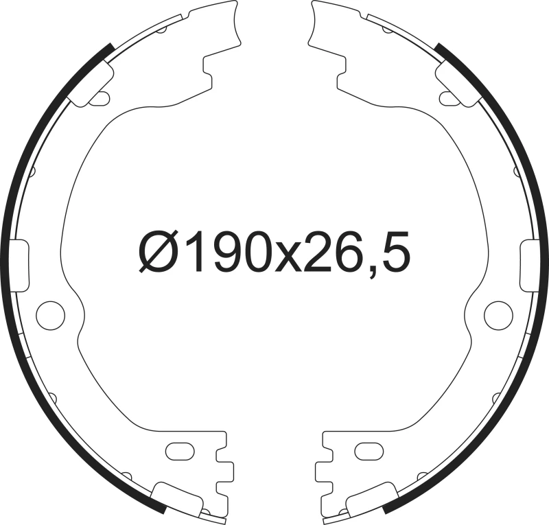 Image of Brake Shoe Set VALEO 564211