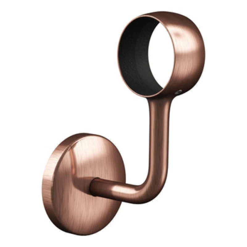 Image of Rothley Antique Copper Bannister Staircase Handrail Wall Bracket (Diam) 40mm
