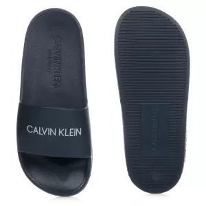 image of Calvin Klein Boys Sliders - Navy, Size 3 Older