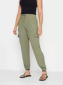 Long Tall Sally Long Tall Sally Green Cuffed Cargo Trouser - Green, Size 8, Length 36, Women