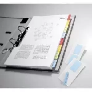 Image of Durable QUICK TAB Duo Index Tabs in Assorted Colours Pack of 24