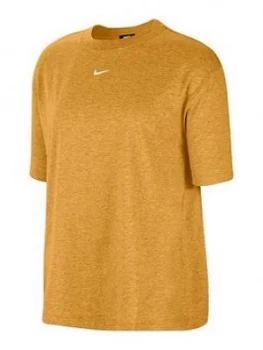 Image of Nike Nsw Essential Tee, Ochre Size M Women