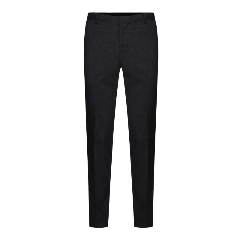 Image of Calvin Klein Subtle Check Slim Suit Pants Crisp Night male 42 Regular (42/R)