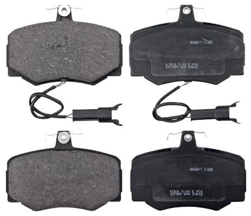 Image of A.B.S. 36568/1 Brake pad set with integrated wear sensor Brake Pad Set,disc brake (402)
