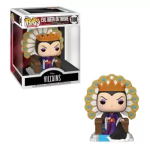 Image of Disney Villains Snow White and the Seven Dwarfs Evil Queen on Throne Deluxe Funko Pop! Vinyl