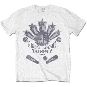 Image of The Who - Pinball Wizard Flippers Unisex Large T-Shirt - White