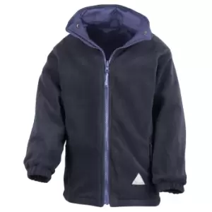 Image of Result Childrens/Kids Reversible Storm Stuff Anti Pilling Fleece Waterproof Jacket (7/8) (Royal/Navy)