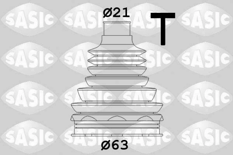 Image of CV boot kit, drive shaft SASIC 1906075