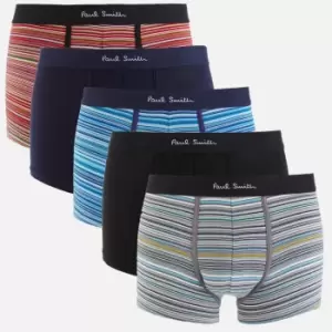 Image of Paul Smith Mens 5-Pack Stripe Mix Trunks - Multi - S