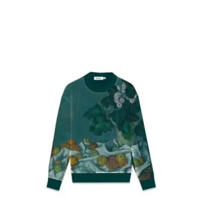 Image of Desigual Sweater Desigual Printed Masterpiece Vert Male L