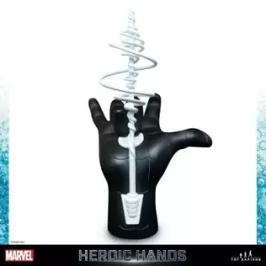 Image of Marvel Heroic Hands Life-Size Statue #1B Spider-Man Black Suit 26 cm