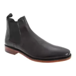 Image of Kensington Classics Mens Twin Gusset All Leather Chelsea Boots (11 UK) (Black)