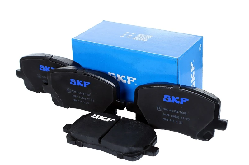 Image of SKF VKBP 80943 Brake pad set not prepared for wear warning indicator Brake Pad Set,disc brake (402)