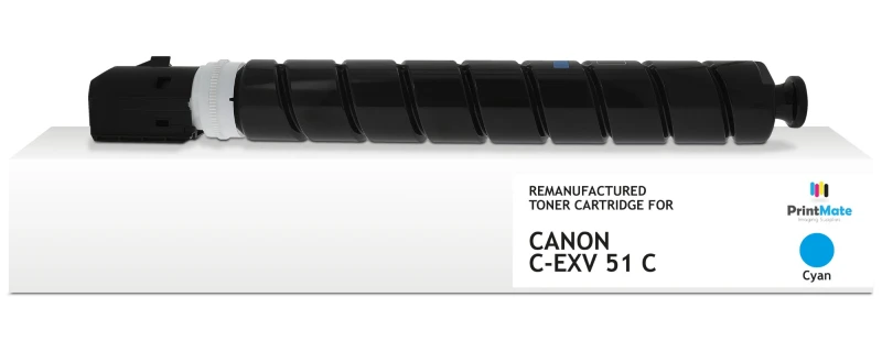 Image of PrintMate Canon C-EXV51 C. remanufactured toner. Cyan 60000p