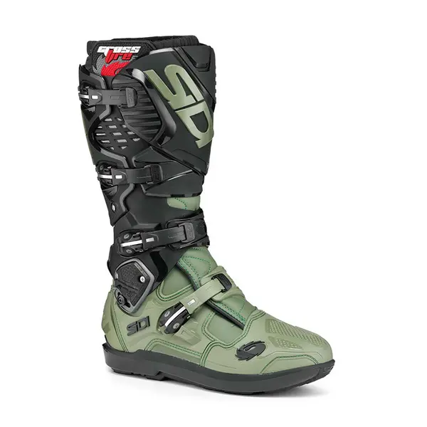 Image of Sidi Crossfire 3 SRS MX Boots Army Black Size 42